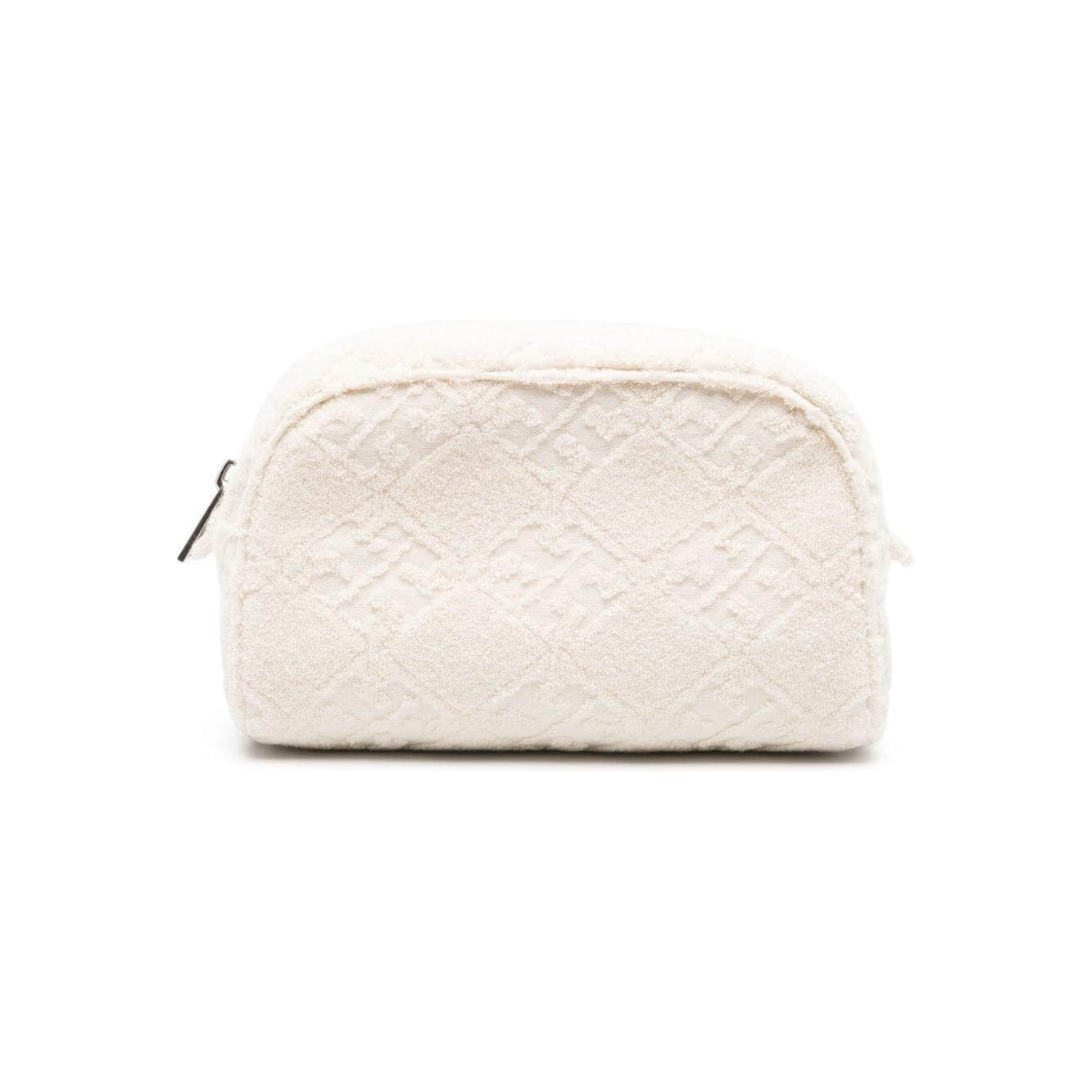 Front view with bag zipped and handles upright.