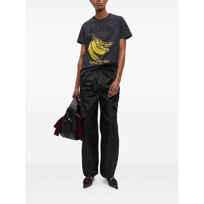 GANNI T-shirts and Polos Grey