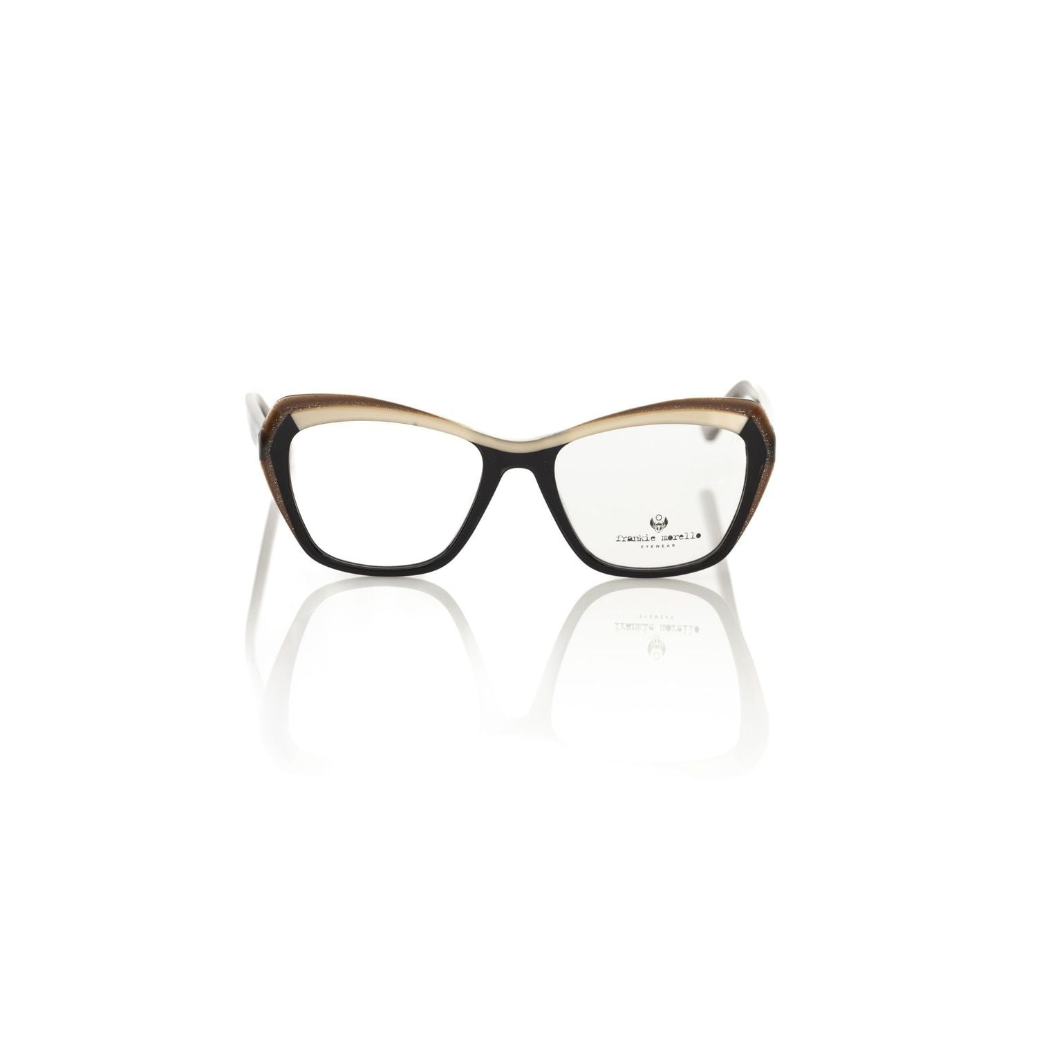 Frankie Morello Black Acetate Women's Eyeglass Frame