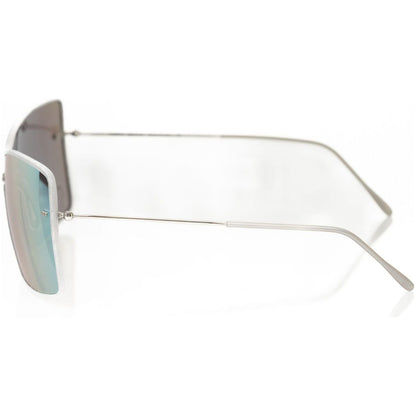 Frankie Morello Silver Metallic Women's Sunglasses Shield