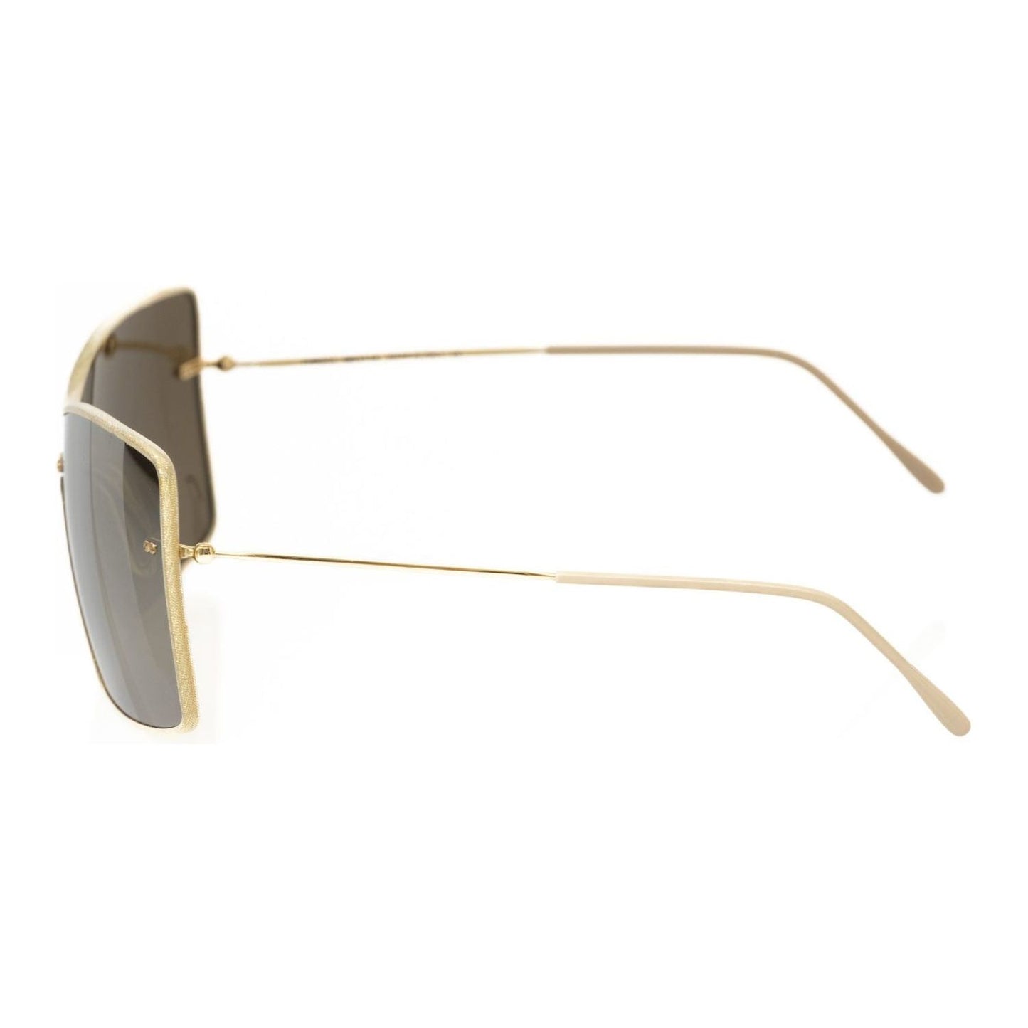 Frankie Morello Gold Metallic Fiber Women's Sunglass