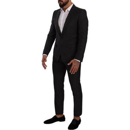 Dolce & Gabbana Black MARTINI Single Breasted 2 Piece Suit