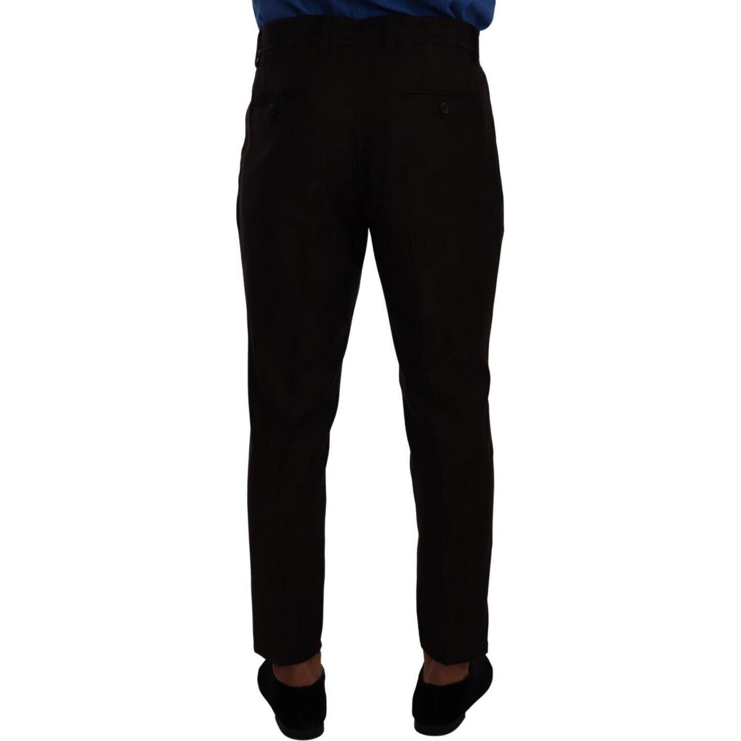 Dolce & Gabbana Bordeaux Wool Men Skinny Trouser Pants