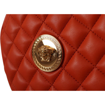 Versace Elegant Round Nappa Leather Crossbody Bag Crossbody Bag