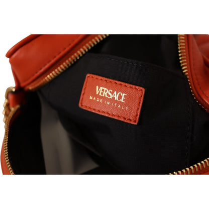 Versace Elegant Round Nappa Leather Crossbody Bag Crossbody Bag