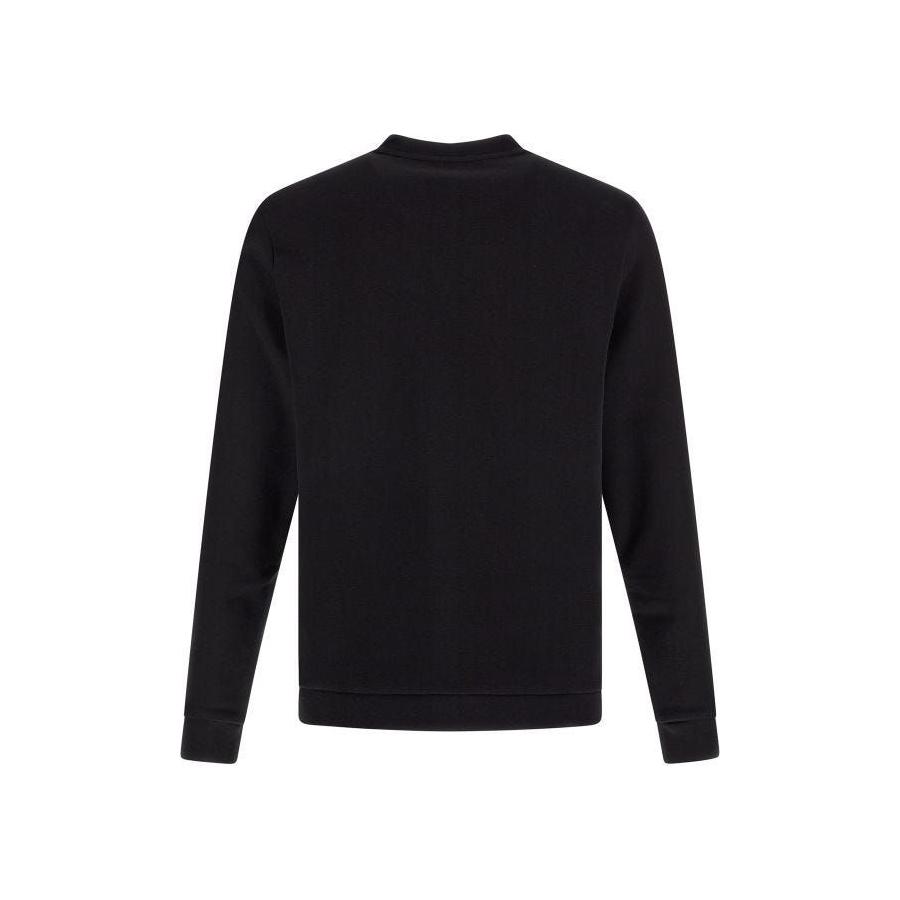 Hugo Boss Elegant Black Cotton Round Neck Sweatshirt