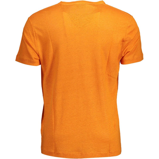 Gant Orange Linen Men T-Shirt GA-12987-L