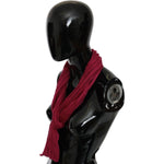 John Galliano Bordeaux Neck Wrap Shawl Foulard Scarf MS1622