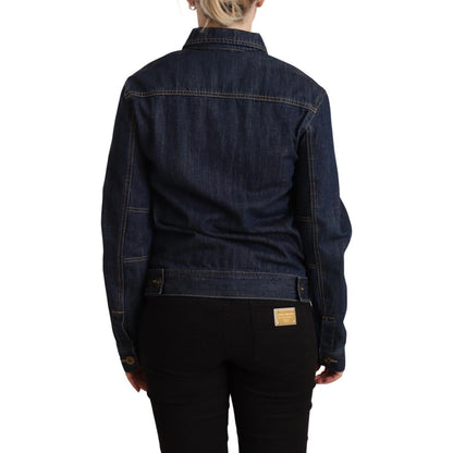Master Coat Dark Blue Button Down Long Sleeves Denim Jacket