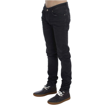 Acht Gray Cotton Stretch Slim Fit Jeans