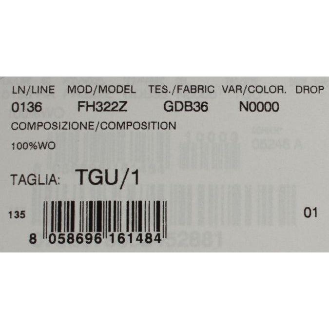 Dolce & Gabbana Black Wool White Floral Gold Leaf Hat Hat