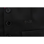 Exte Chic Black and Pink Skirt Suit Ensemble Skirt Suit Exte Black