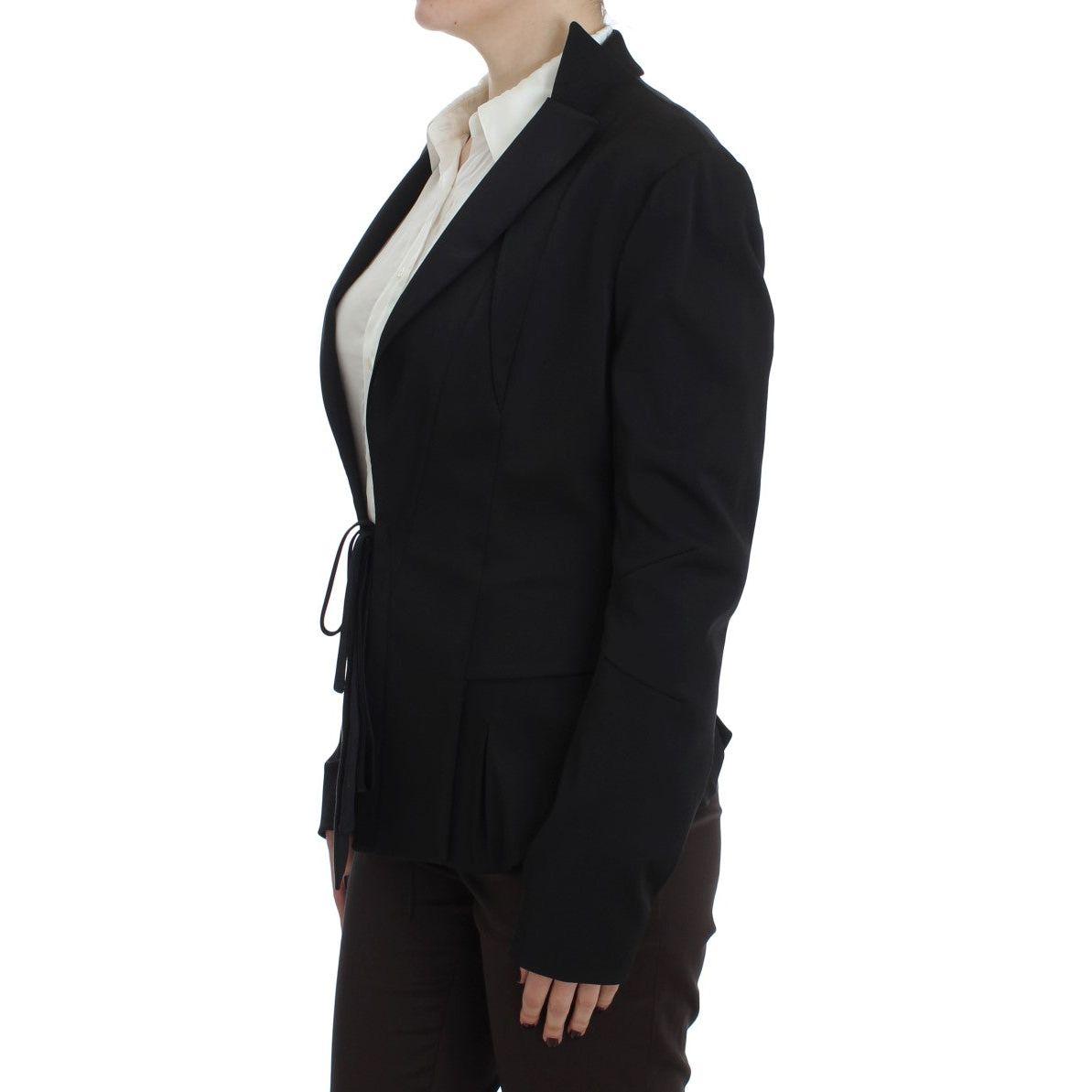 Exte Black Stretch Single Breasted Blazer Jacket Blazer Jacket