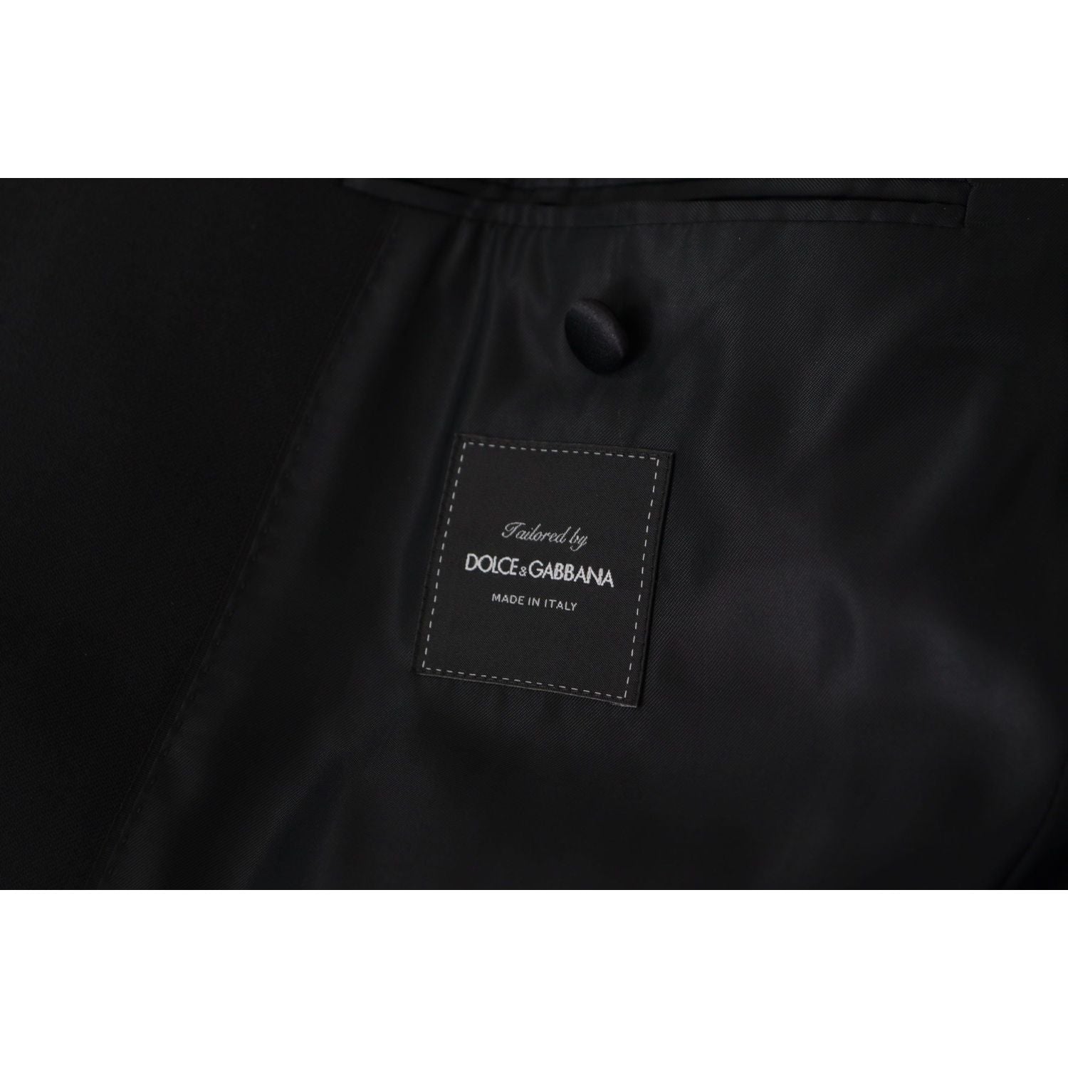 Dolce & Gabbana Black Double Breasted Coat Blazer Jacket