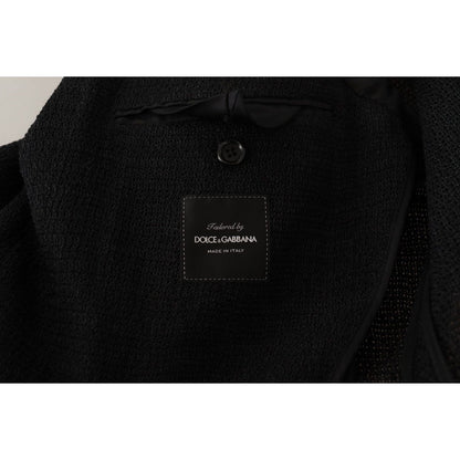 Dolce & Gabbana Black Single Breasted Coat Men Blazer