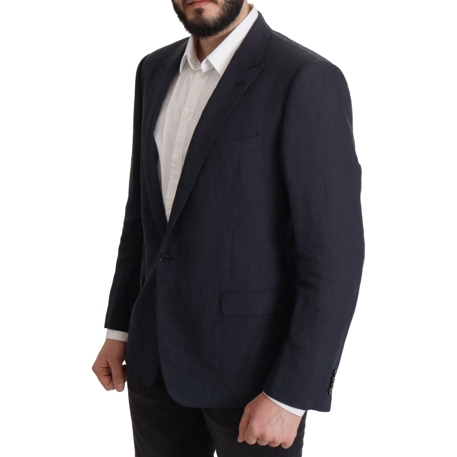 Dolce & Gabbana Dark Blue ALTA SARTORIA Jacket Coat Blazer