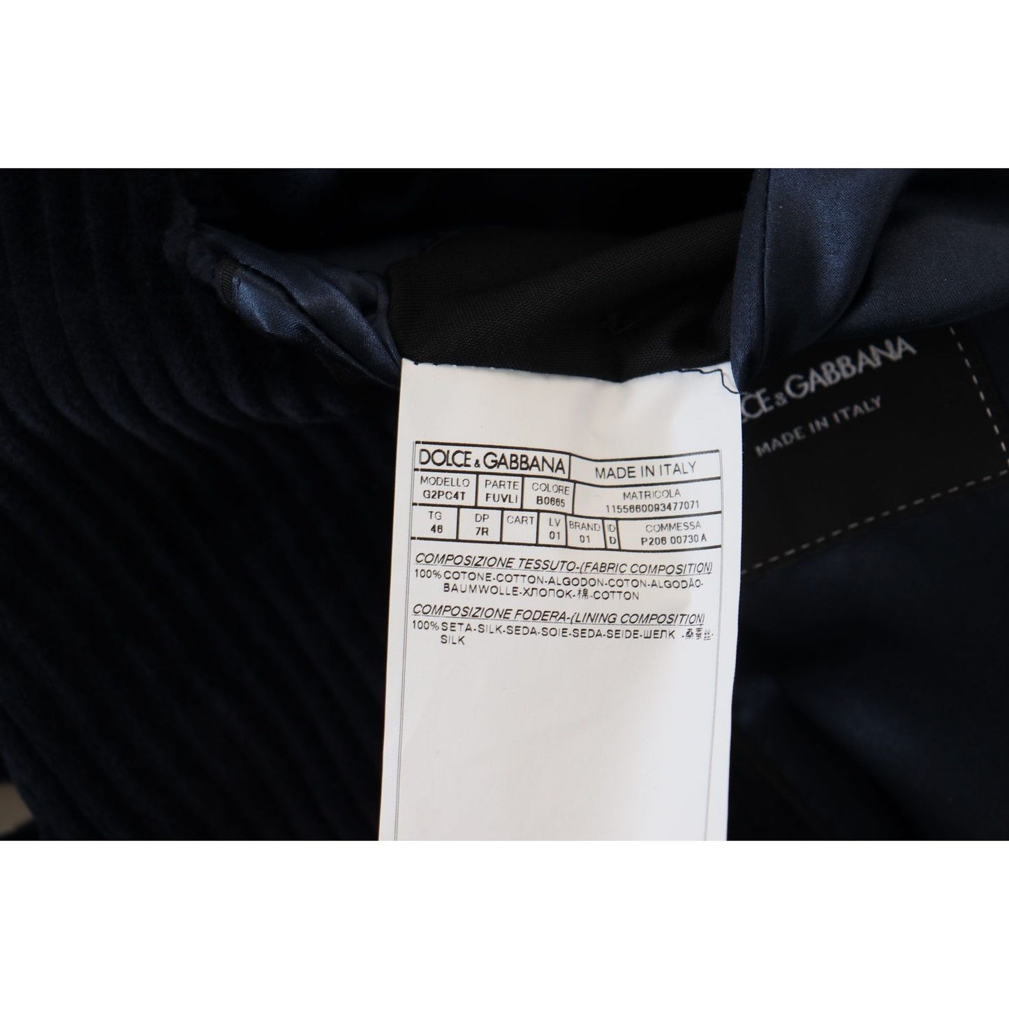 Dolce & Gabbana Black Cotton Cardigan Long Coat Men Jacket