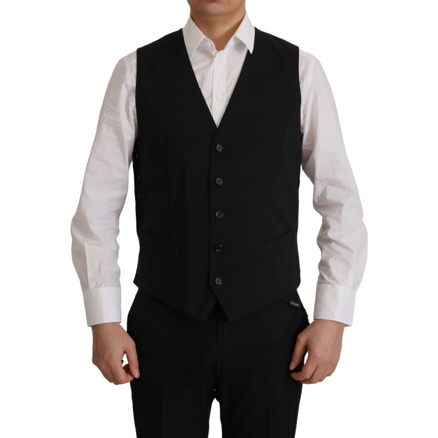 Dolce & Gabbana Black Jacket Vest 2 Piece MARTINI Blazer