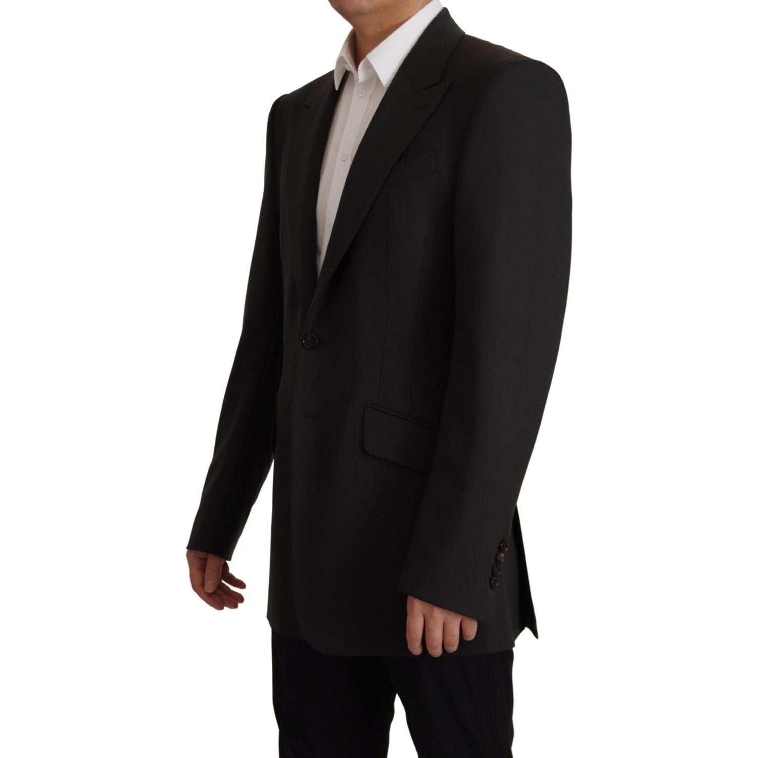 Dolce & Gabbana Black Wool Single Breasted Blazer v