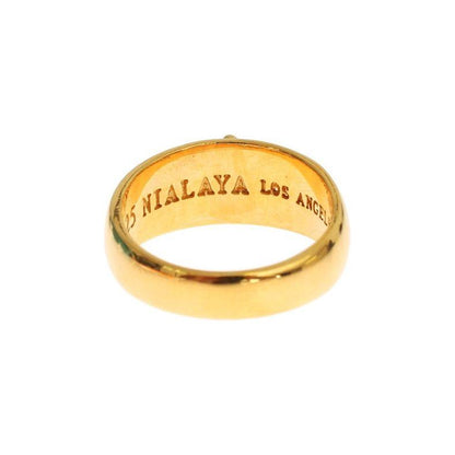 Nialaya Gold Plated 925 Silver Ring Ring