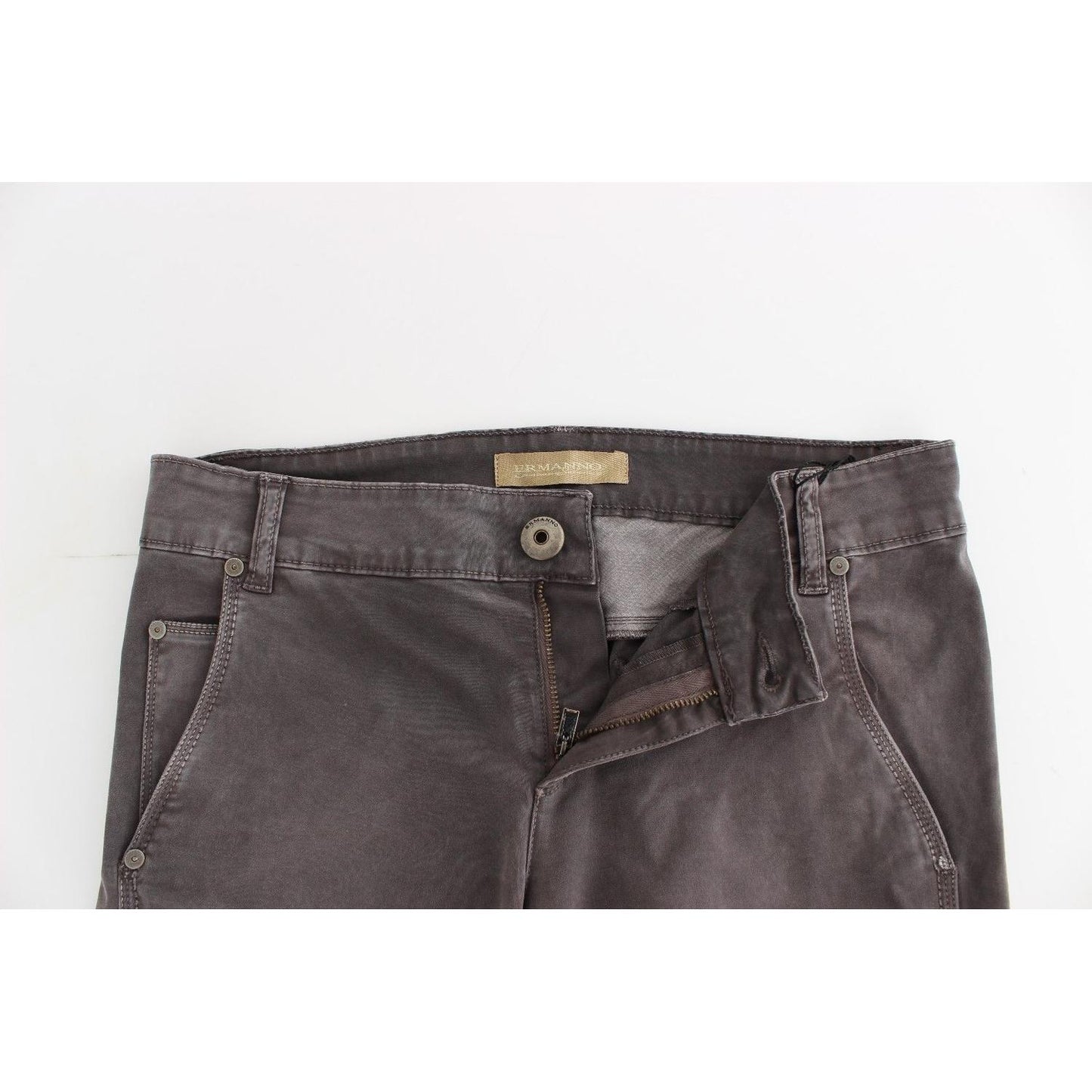 Ermanno Scervino Gray Slim Jeans Denim Pants Skinny Leg Stretch