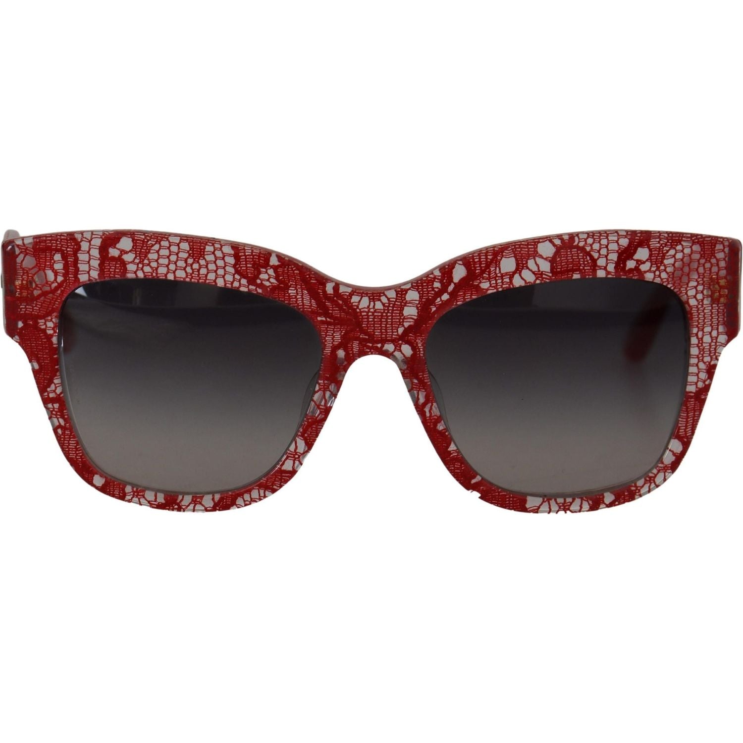 Dolce & Gabbana Red Lace Acetate Rectangle Shades  DG4231F  Sunglasses