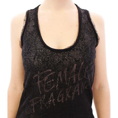 Ermanno Scervino Black Lace Lined Stretch Mini Dress