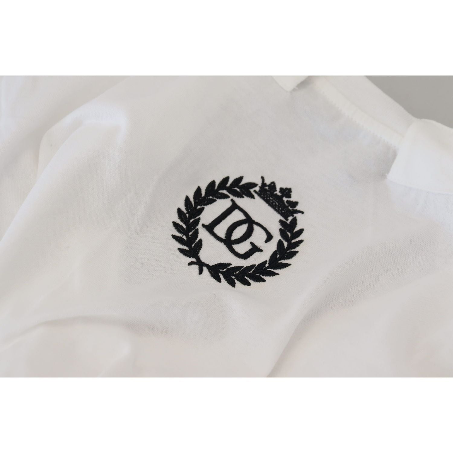 Dolce & Gabbana White Short Sleeve V-neck Cotton Top Blouse T-shirt