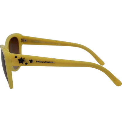 Dolce & Gabbana Yellow Acetate Frame Stars Embellishment DG4124 Sunglasses