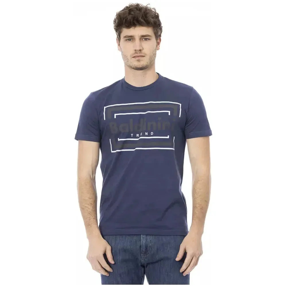 Baldinini Trend Blue Cotton T-Shirt