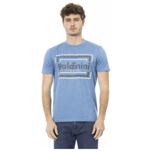Baldinini Trend Light Blue Cotton Men T-Shirt