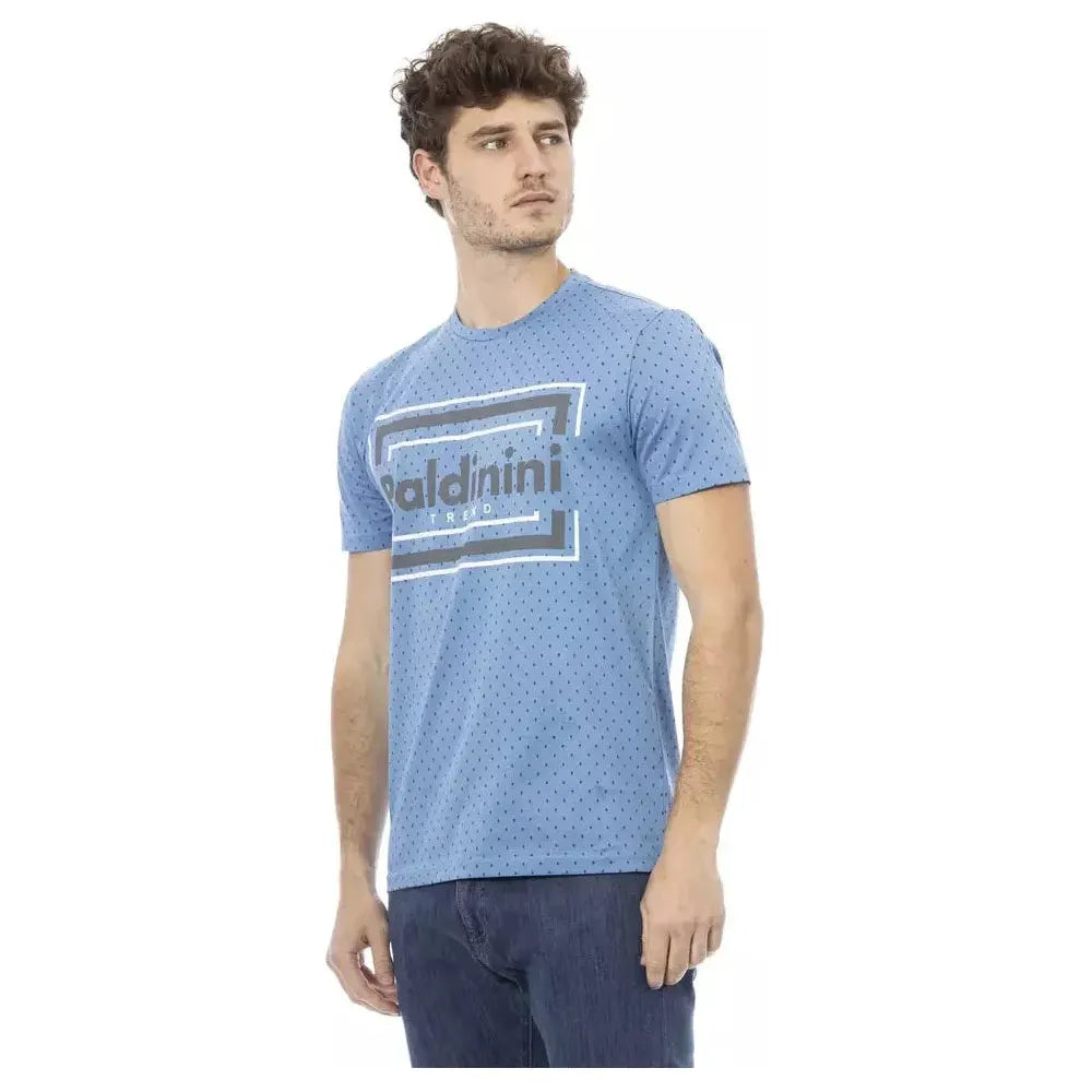 Baldinini Trend Light Blue Cotton Men T-Shirt
