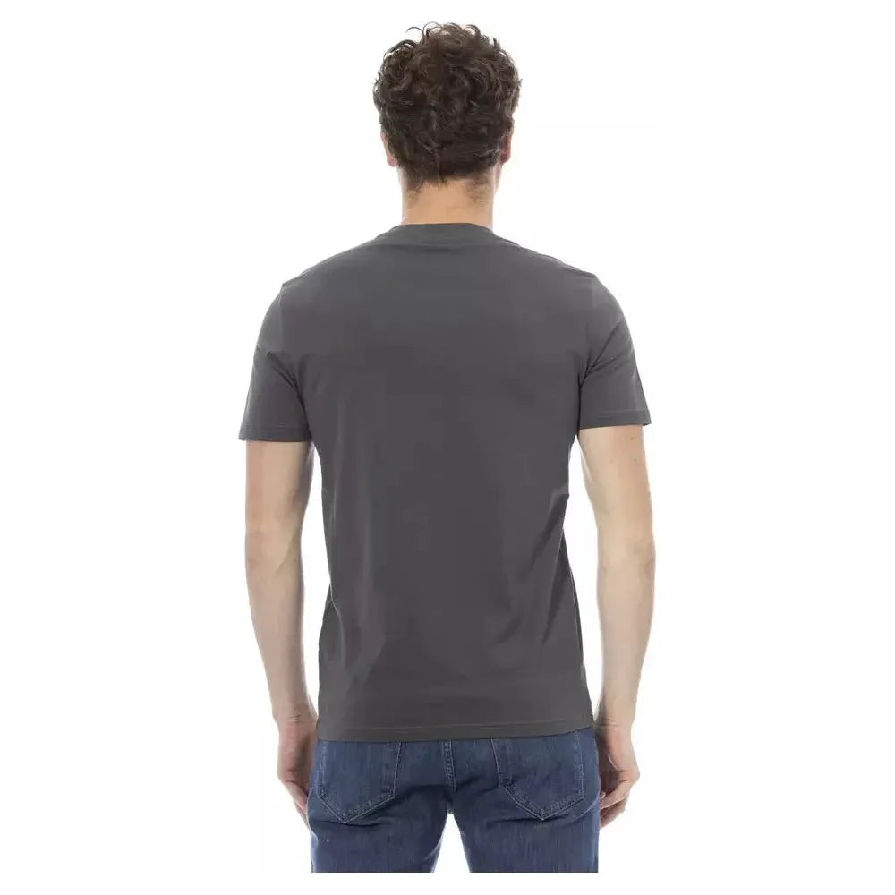 Baldinini Trend Gray Cotton T-Shirt