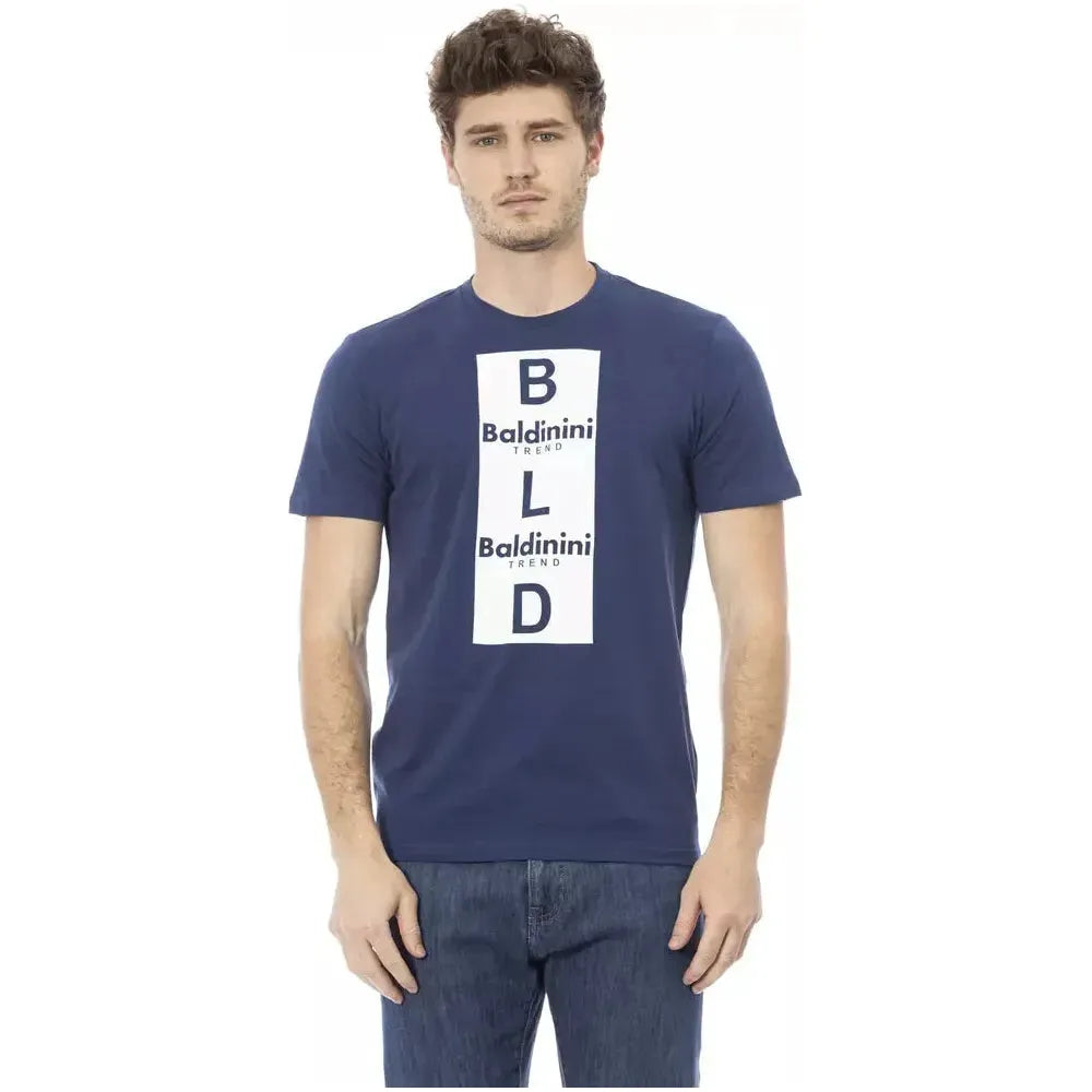 Baldinini Trend Blue Cotton T-Shirt