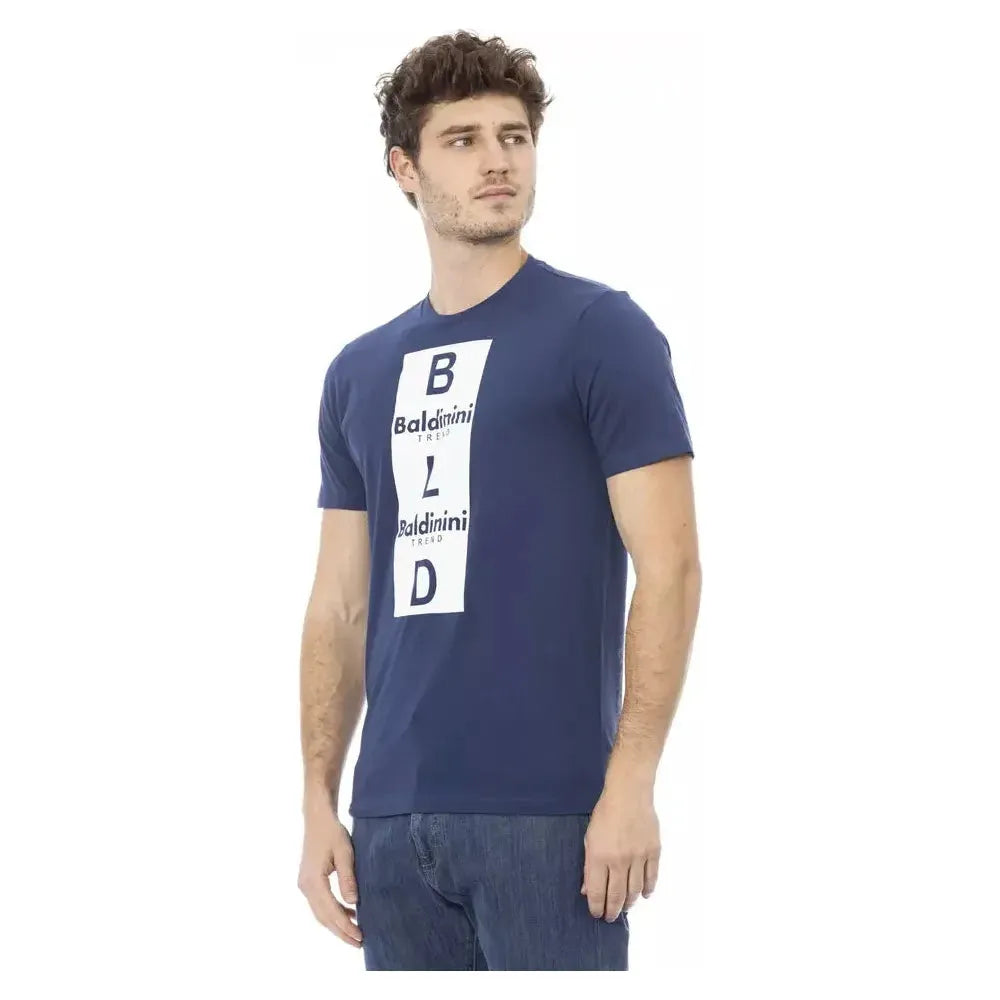 Baldinini Trend Blue Cotton T-Shirt