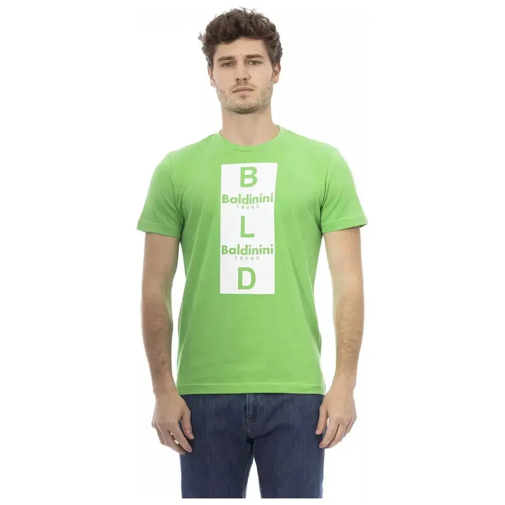 Baldinini Trend Green Cotton T-Shirt