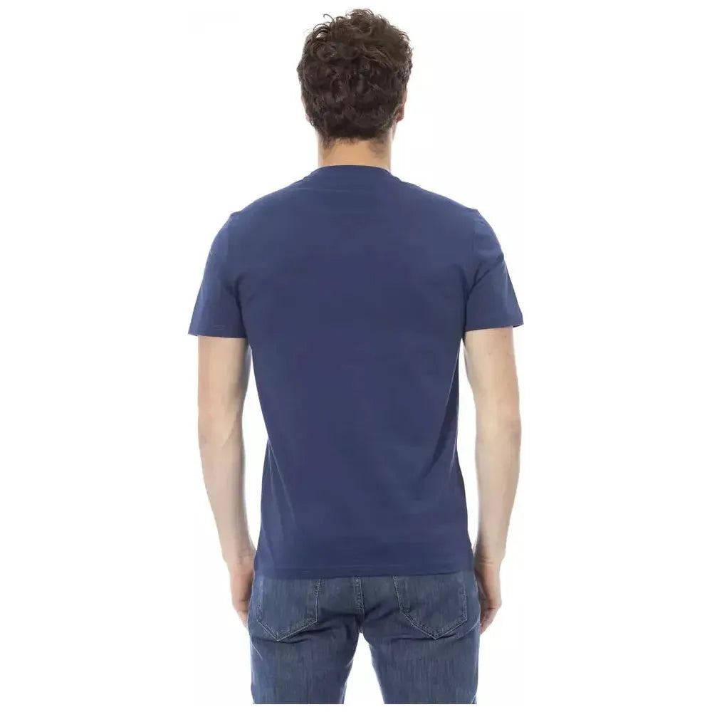 Baldinini Trend Blue Cotton T-Shirt