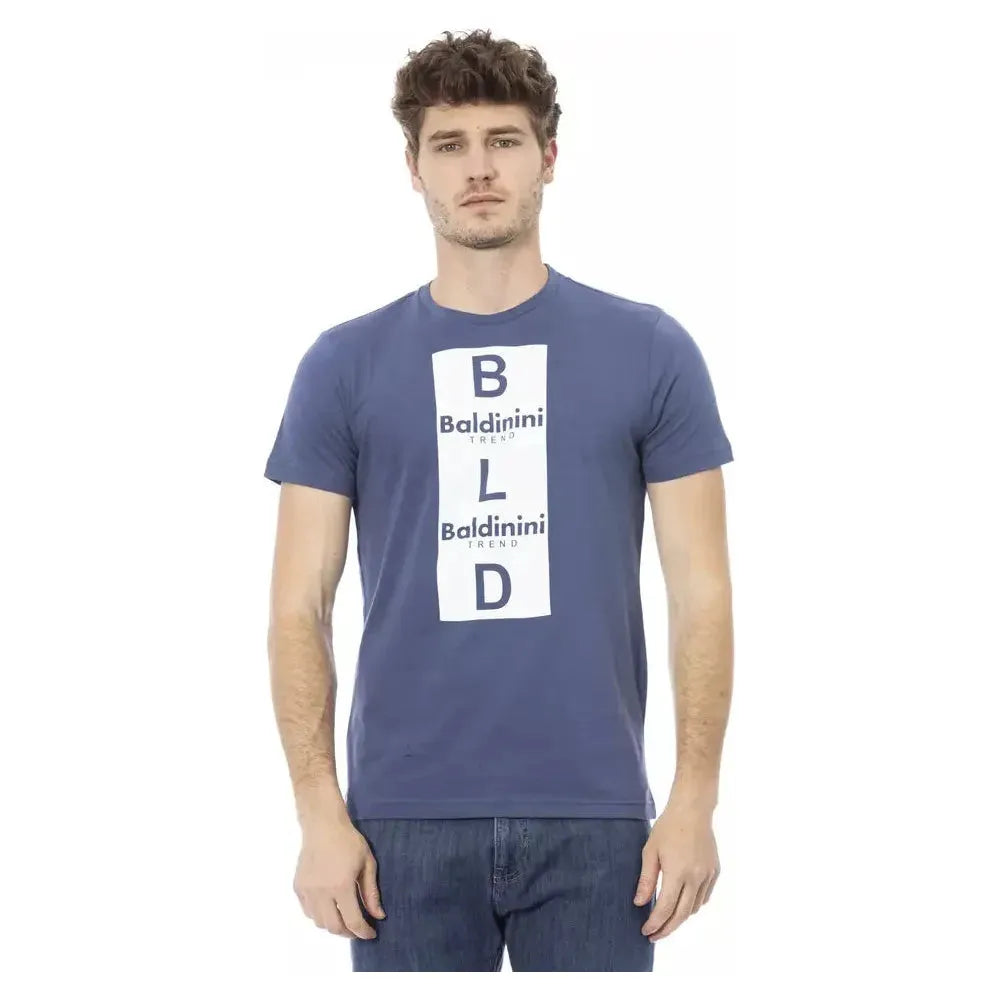 Baldinini Trend Blue Cotton T-Shirt