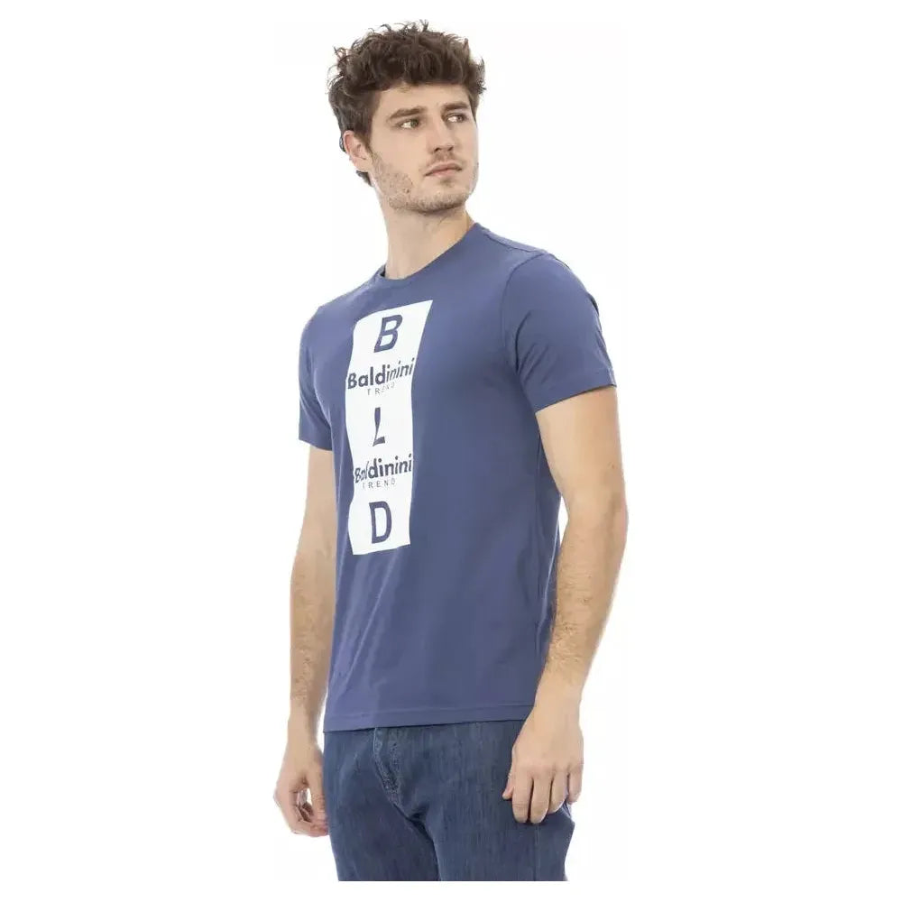 Baldinini Trend Blue Cotton T-Shirt