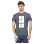 Baldinini Trend Gray Cotton Men T-Shirt BA-23159-XS