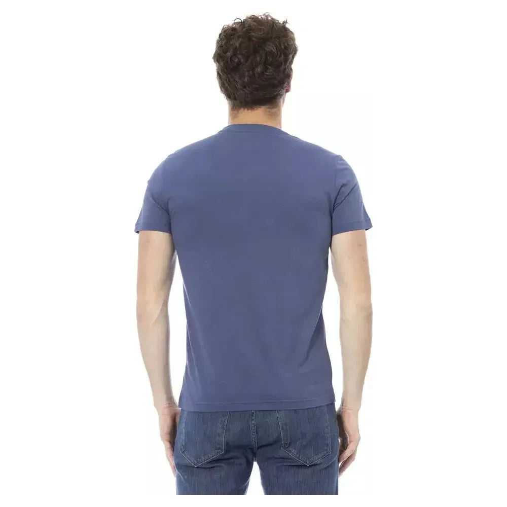 Baldinini Trend Blue Cotton T-Shirt