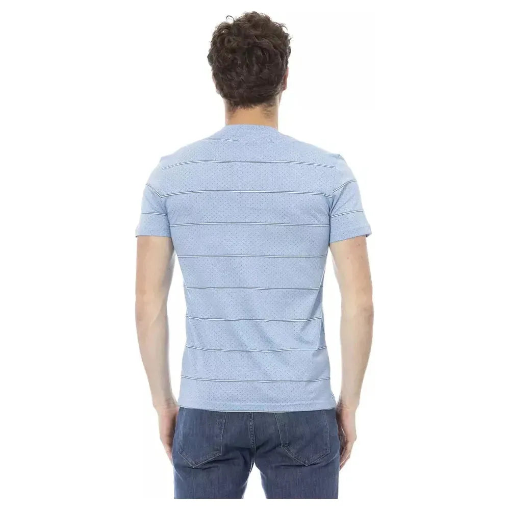 Baldinini Trend Light Blue Cotton T-Shirt