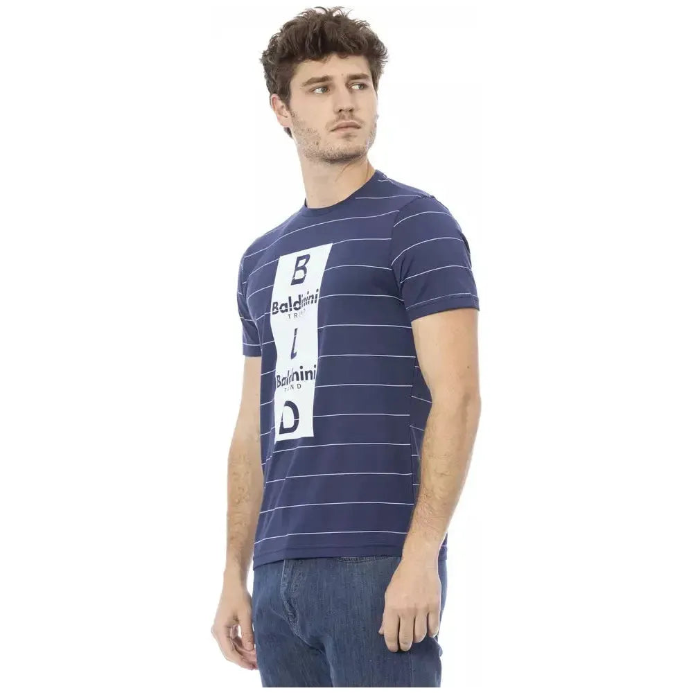 Baldinini Trend Blue Cotton T-Shirt