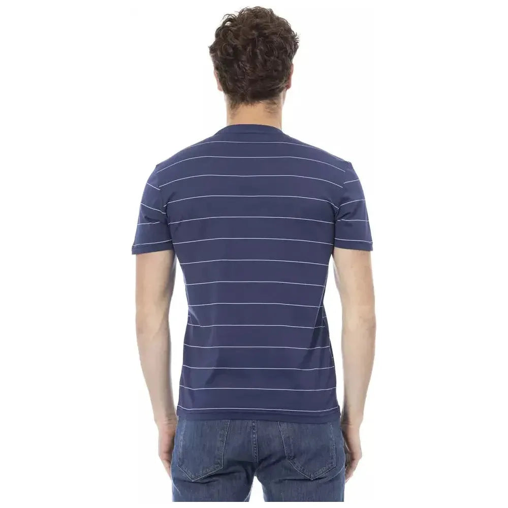 Baldinini Trend Blue Cotton T-Shirt