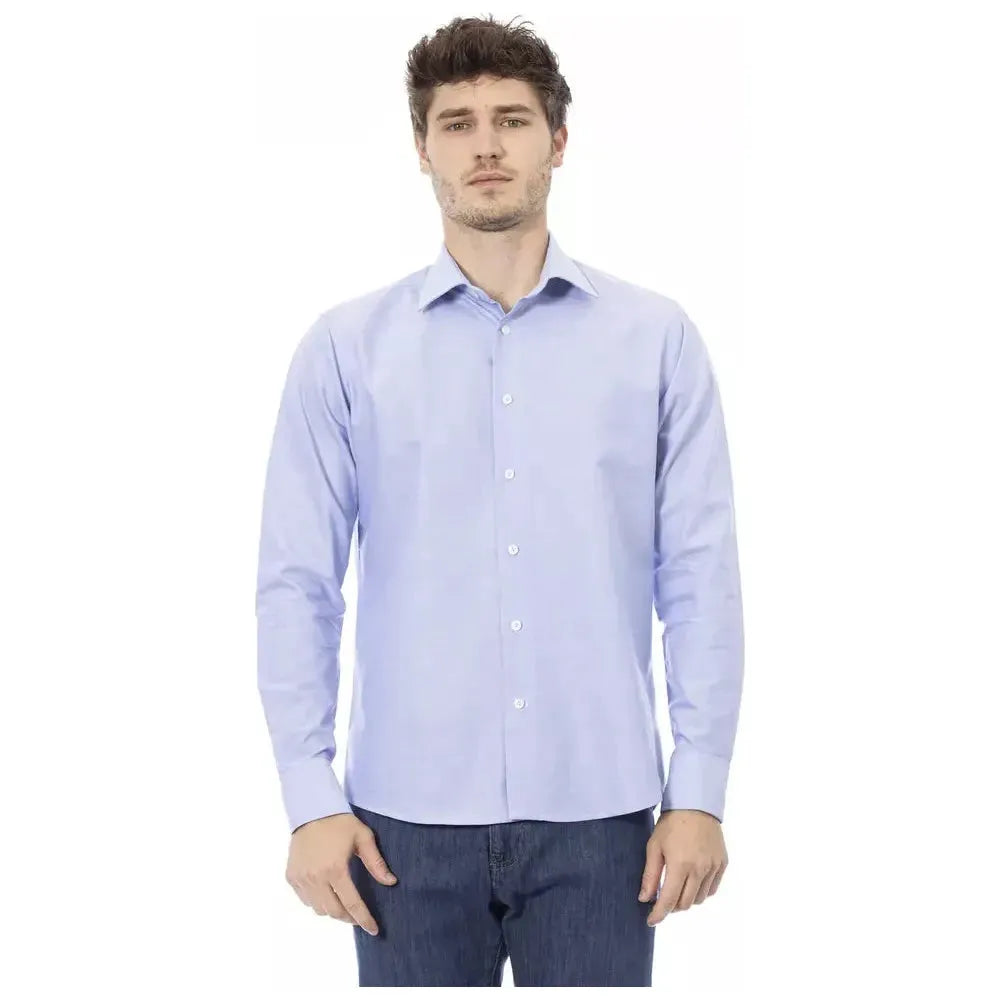 Baldinini Trend Light Blue Cotton Shirt