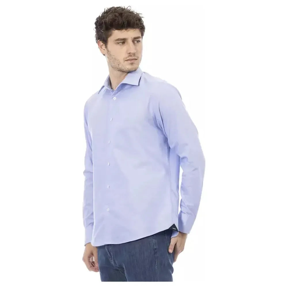 Baldinini Trend Light Blue Cotton Shirt
