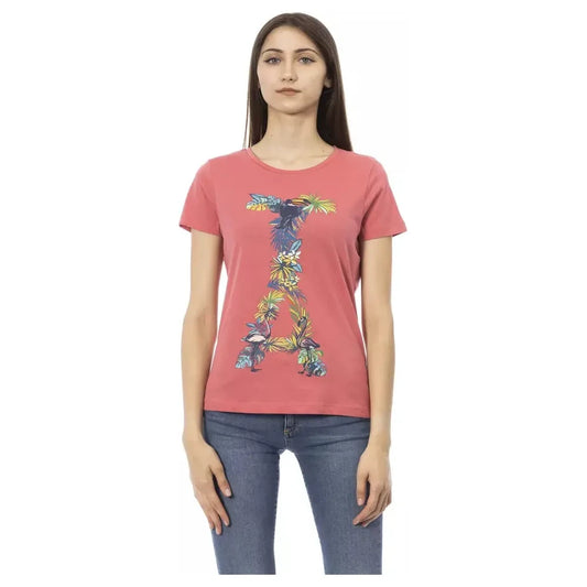 Trussardi Action Fuchsia Cotton Tops & T-Shirt