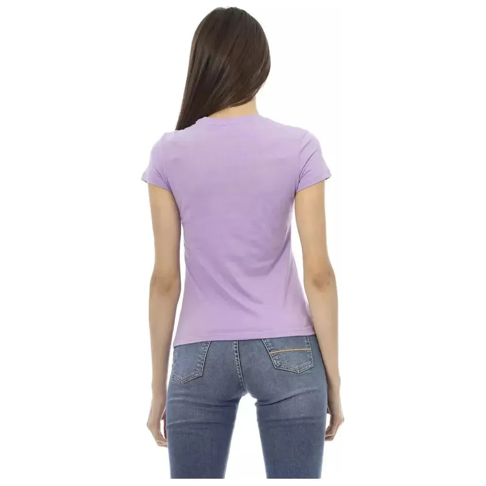 Trussardi Action Purple Cotton Women T-Shirt