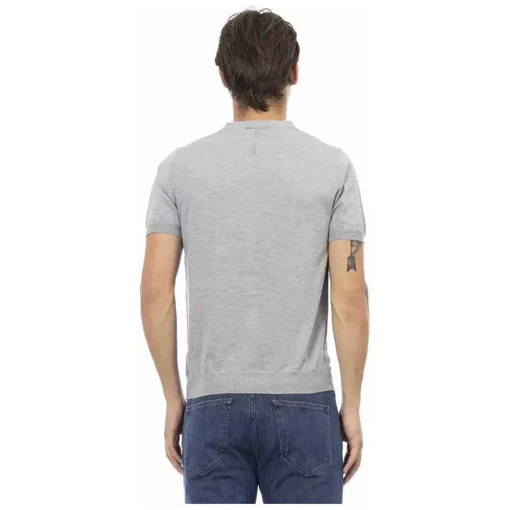 Baldinini Trend Gray Cotton Sweater