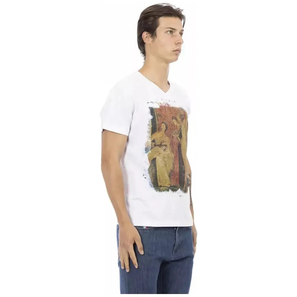 Trussardi Action White Cotton Men's T-Shirt